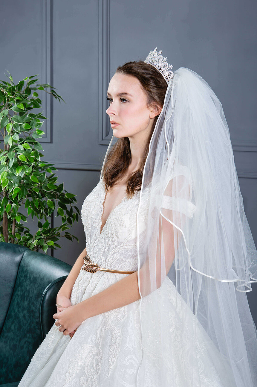 2 tier cathedral veil